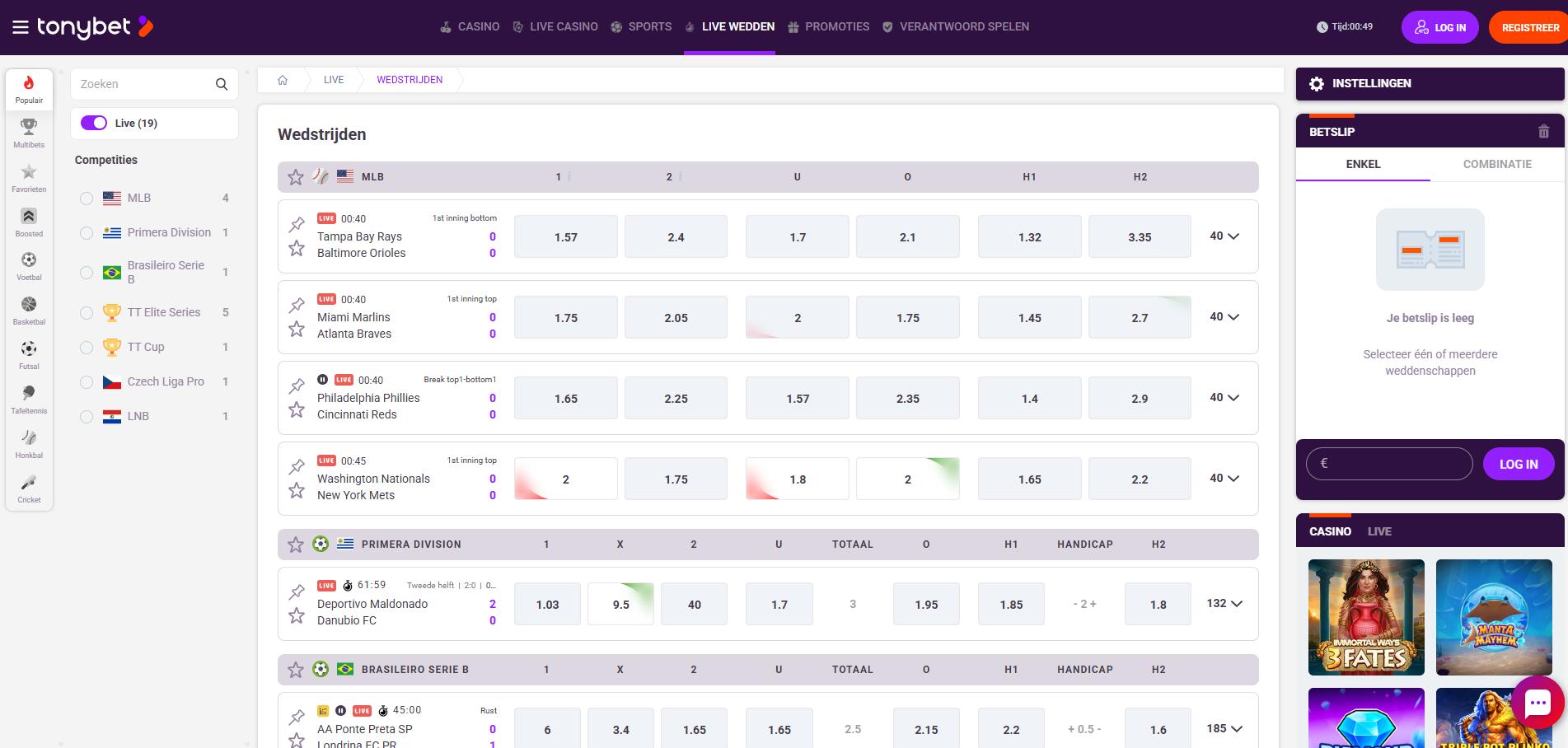 Tonybet Casino screenshot 4