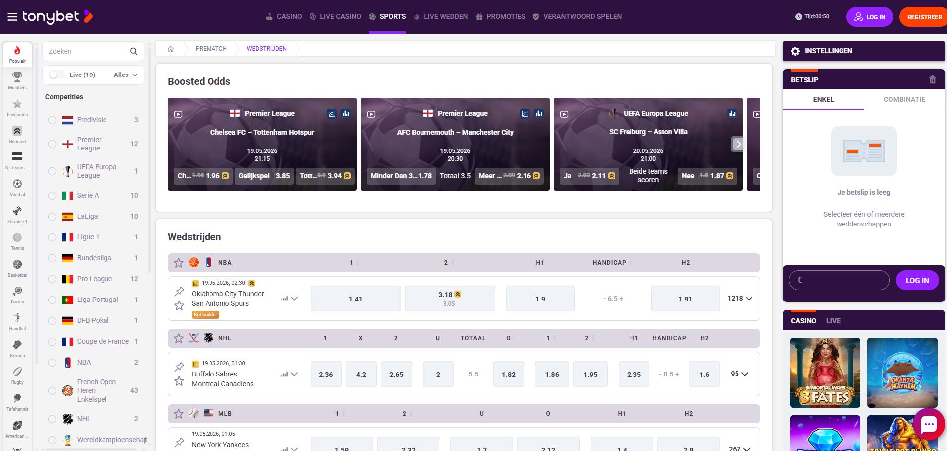 Tonybet Casino screenshot 5