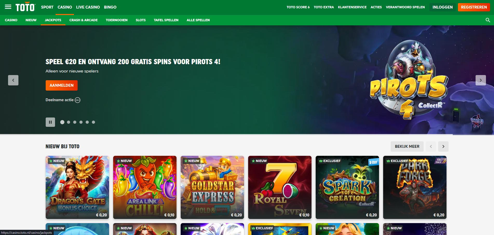 TOTO Casino screenshot 1