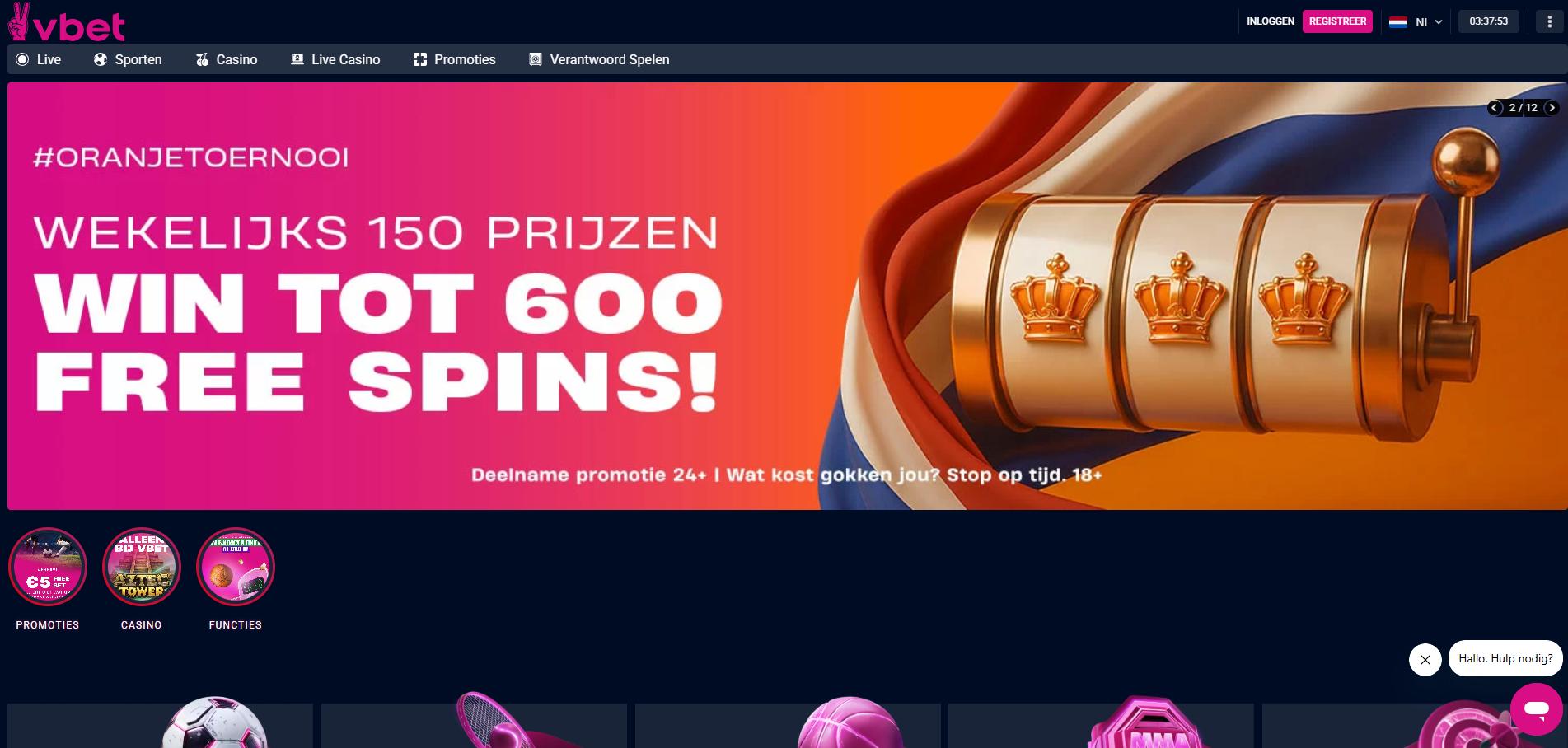 Vbet.nl screenshot 1