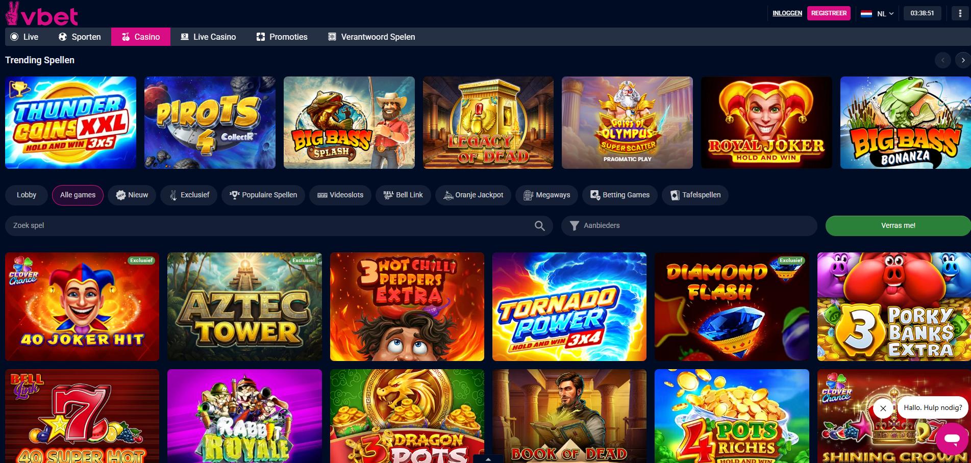 Vbet.nl screenshot 2